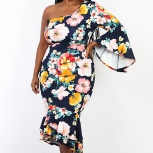 Bell Sleeve With Ruffles Floral Dress sizes 1-3X